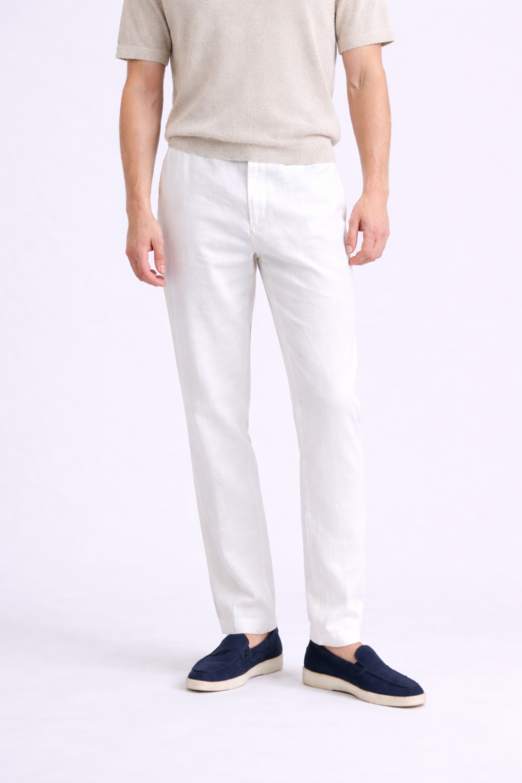 Pantalon en Lin Premium - Blanc