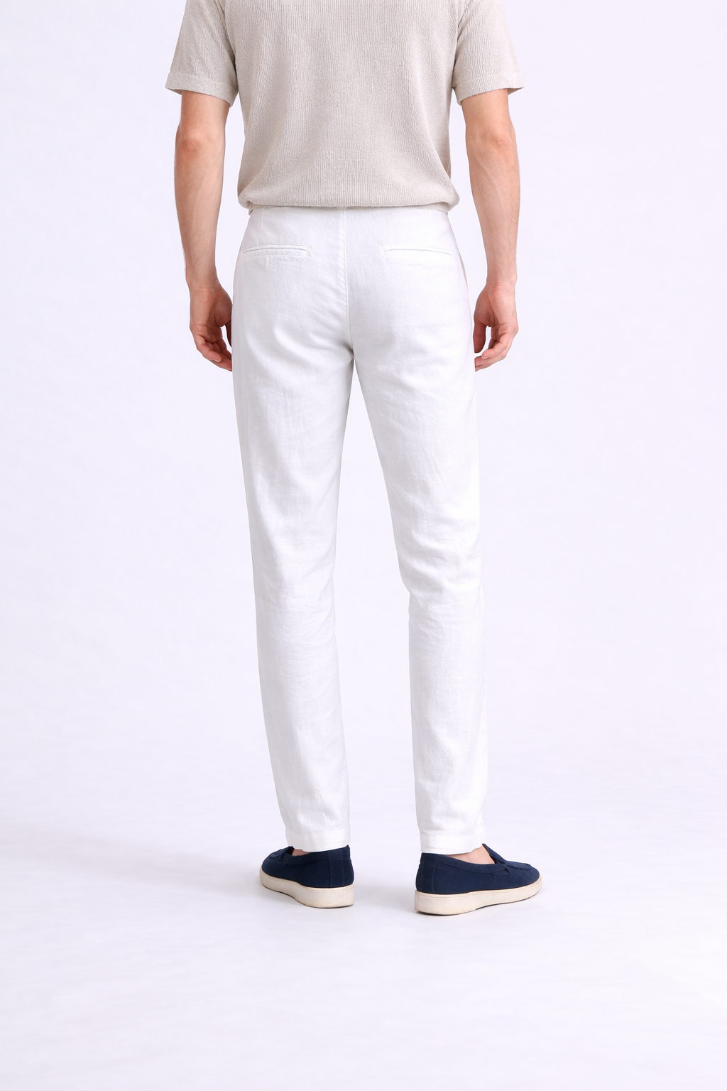 Pantalon en Lin Premium - Blanc