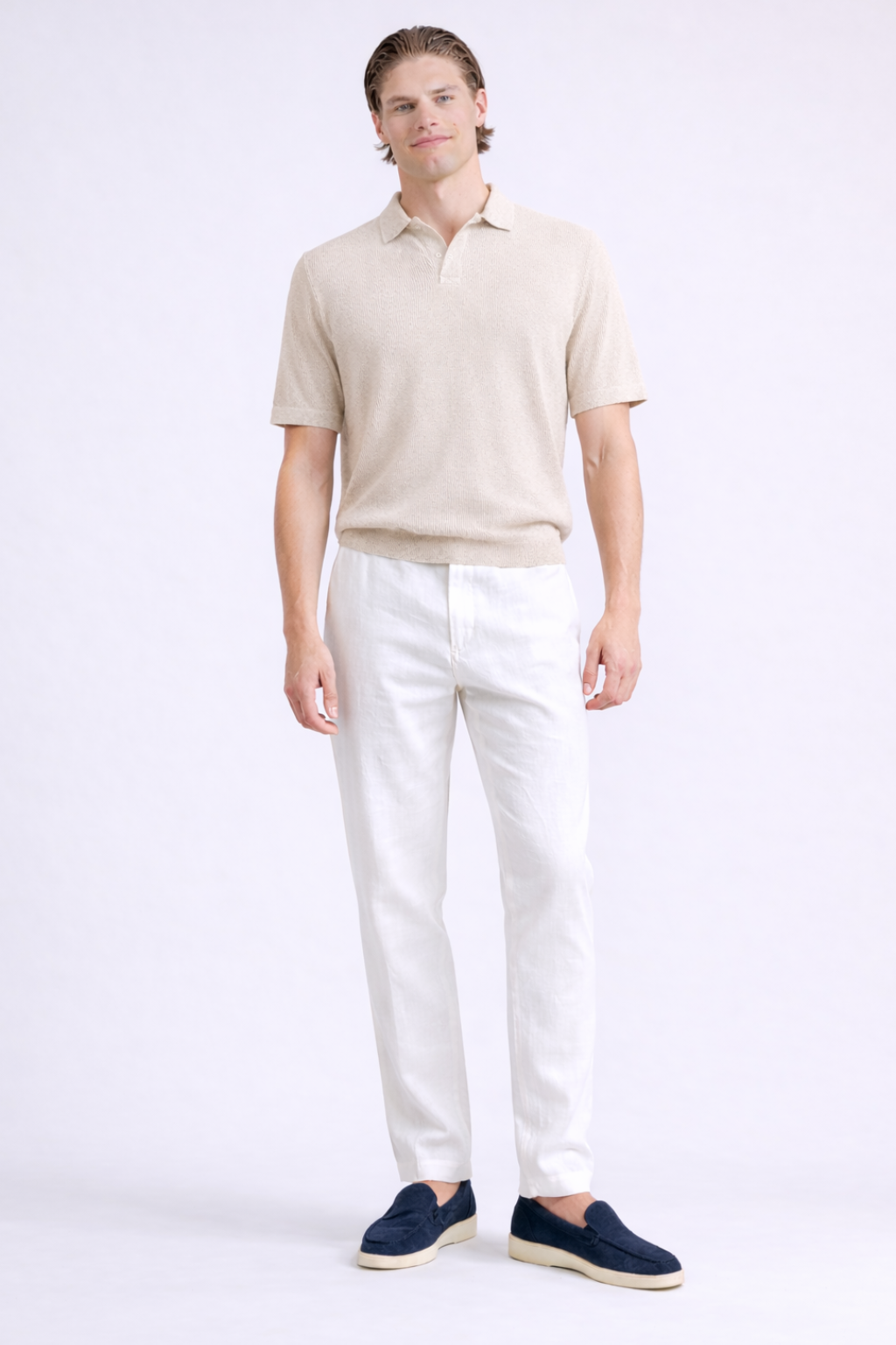 Pantalon en Lin Premium - Blanc