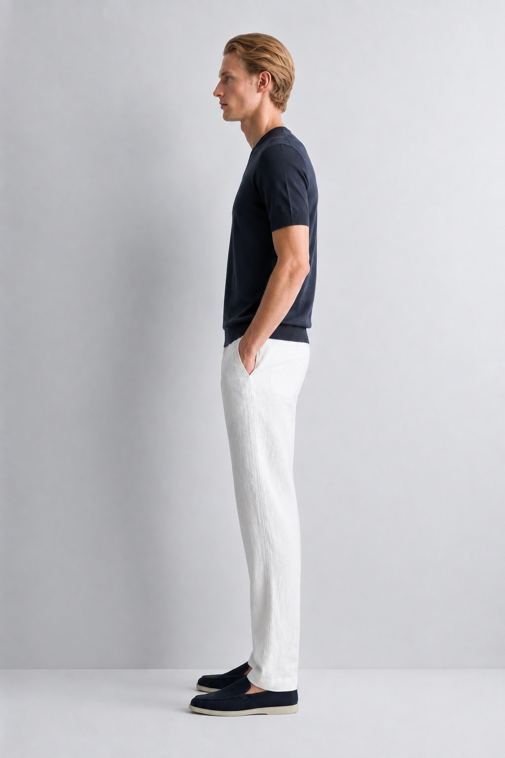 Pantalon en Lin Premium - Blanc